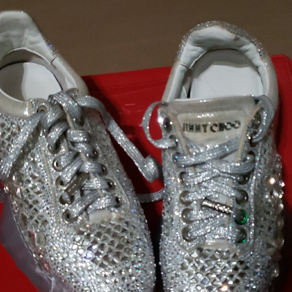 Jimmy choo Diamond/F established leather sneakers